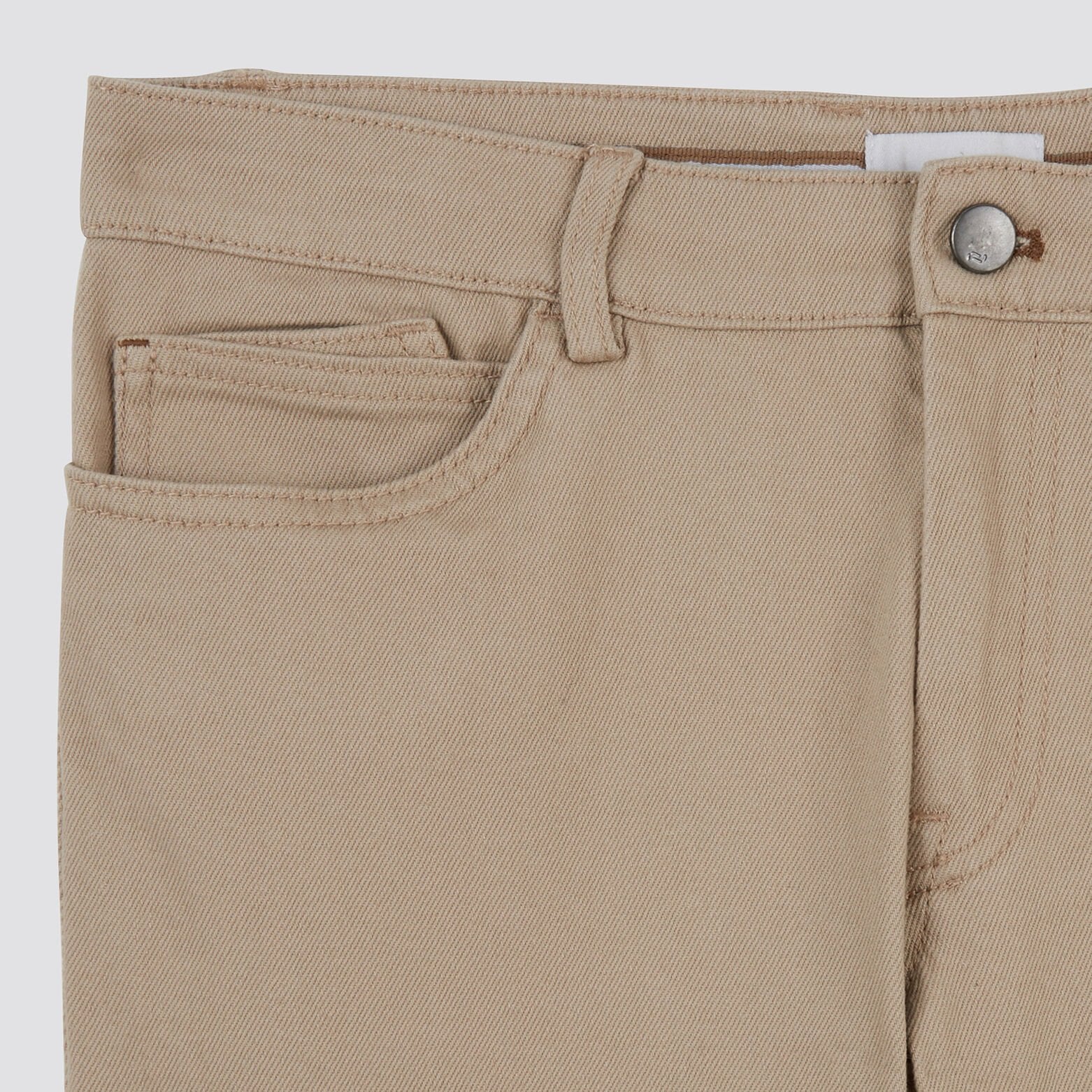Pantalon slim cinq poches Beige