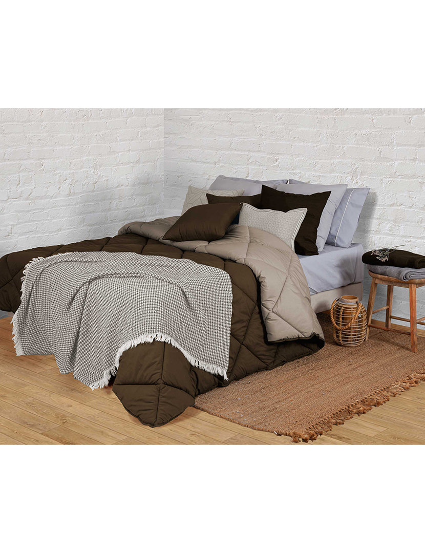 Brown Bicolor Duvet