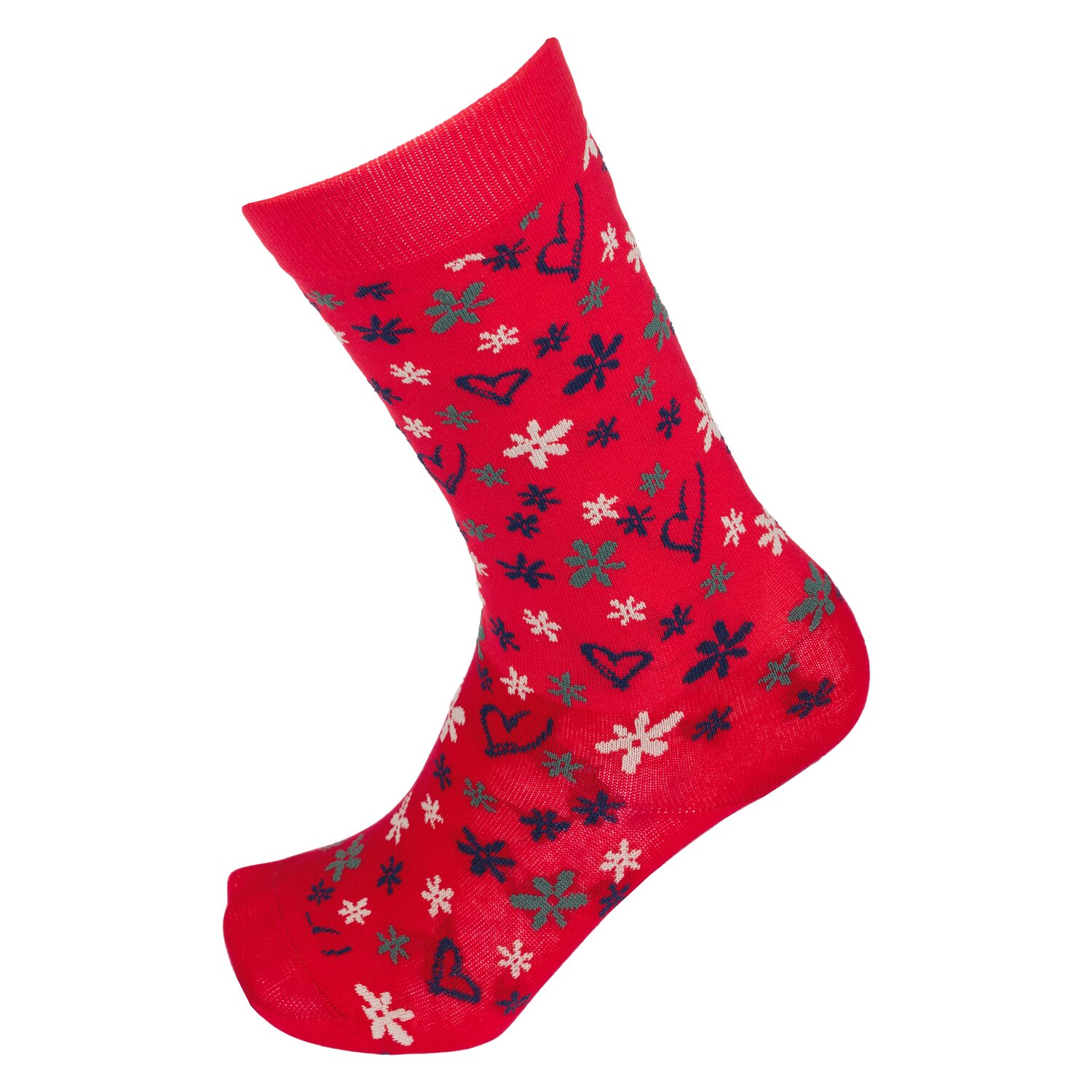 black forest kids Thinsocks mit Allovermuster  - red berry