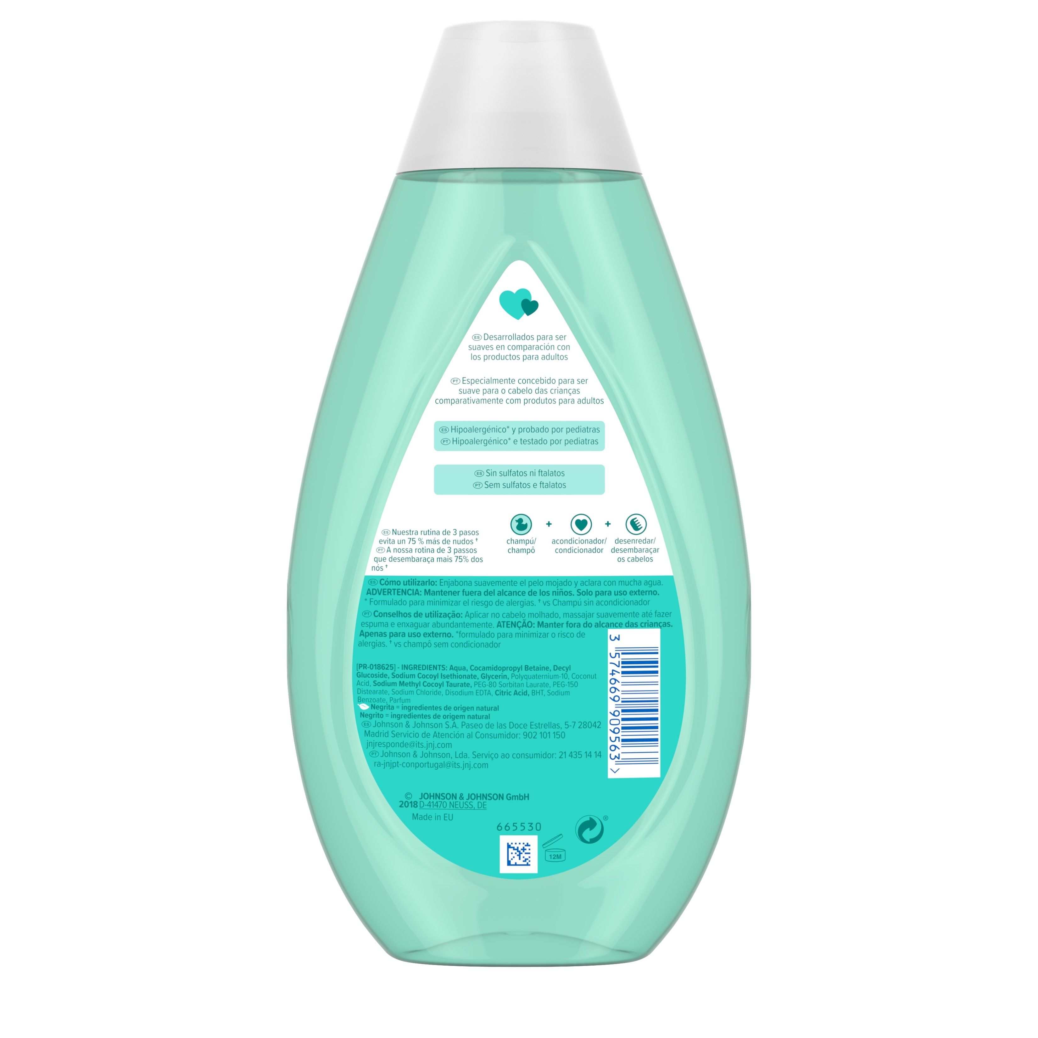 CHAMPÔ JOHNSON'S BABY PENTEIA FÁCIL 500ML