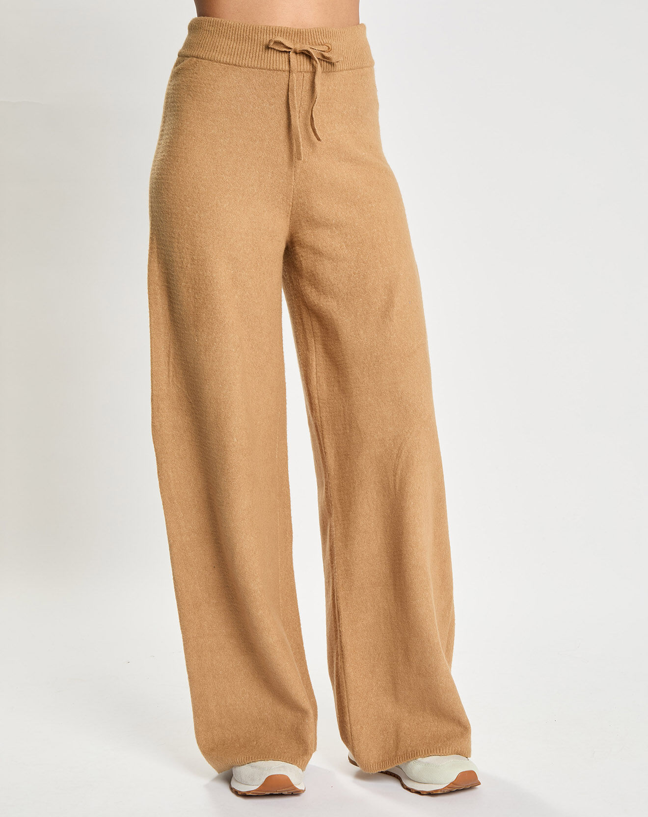 Tommy Hilfiger Pantalon Large Duveteux Flex Wide beige