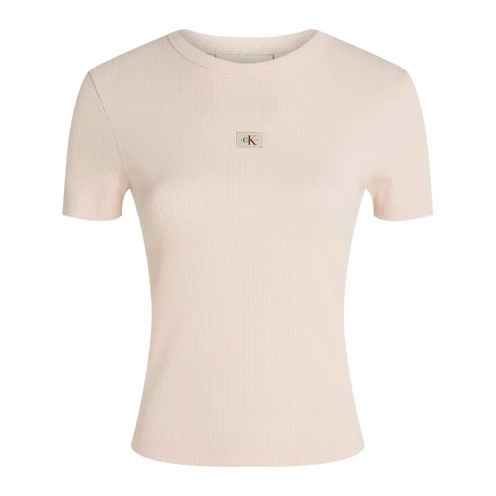 Calvin Klein Woven Label Rib Shirt Dames