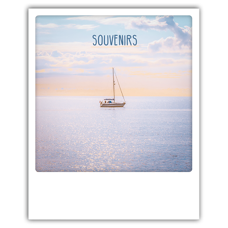 Carte polaroid souvenirs Pickmotion