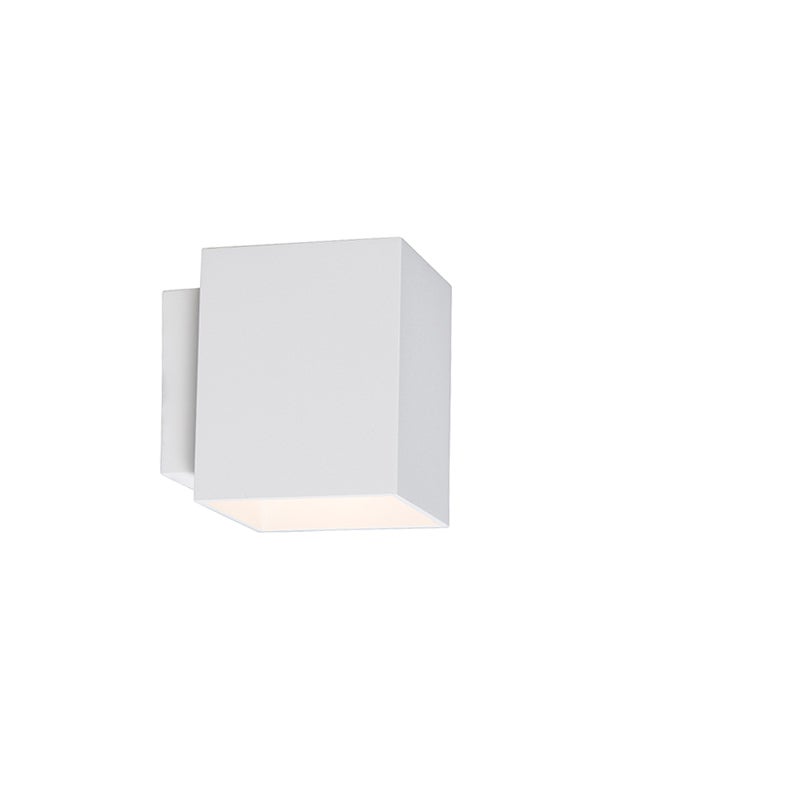 Moderne vierkante witte wandlamp - Sola