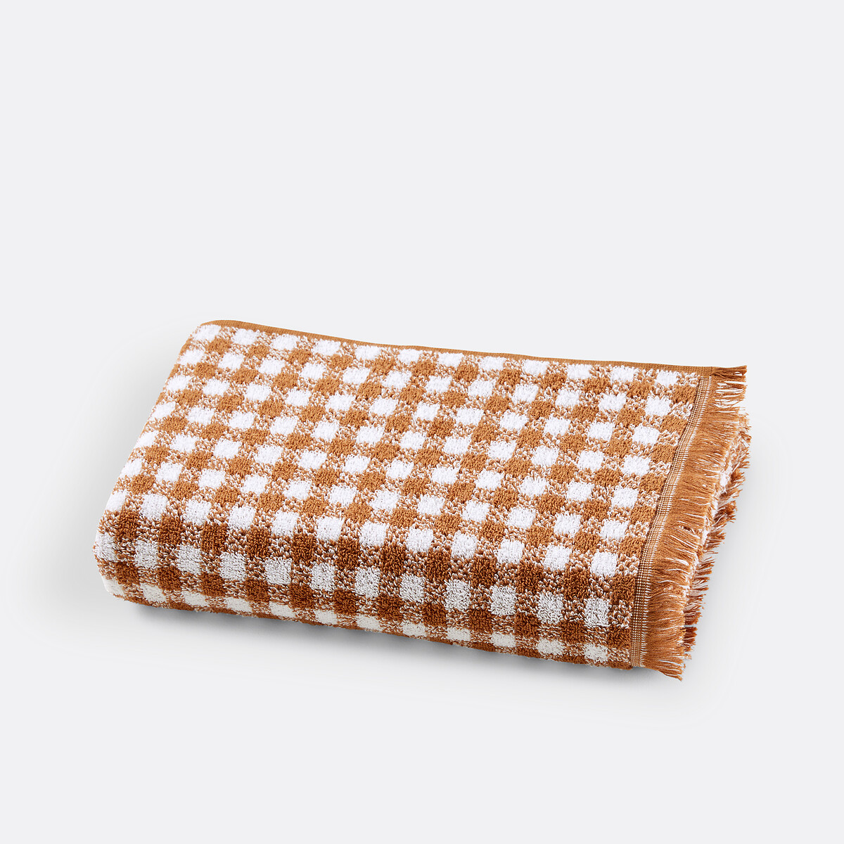 LA REDOUTE INTERIEURS<br>Toalha Maxi Terry 500g, motivo vichy, Dinan