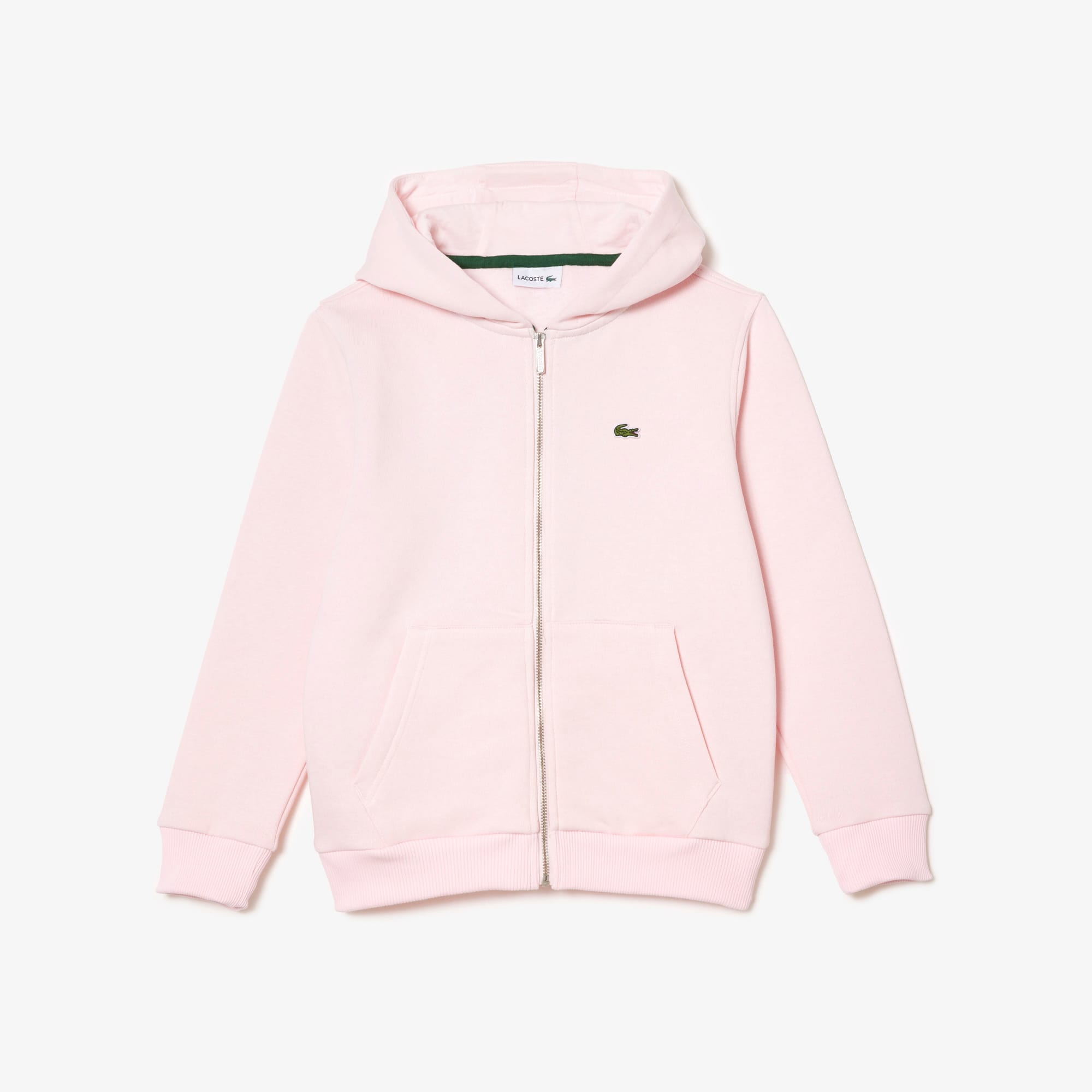 Sweatshirt zippé à capuche enfant Lacoste avec poche kangourou Pullovers & Sweatshirts - Rose - Lacoste - Enfant