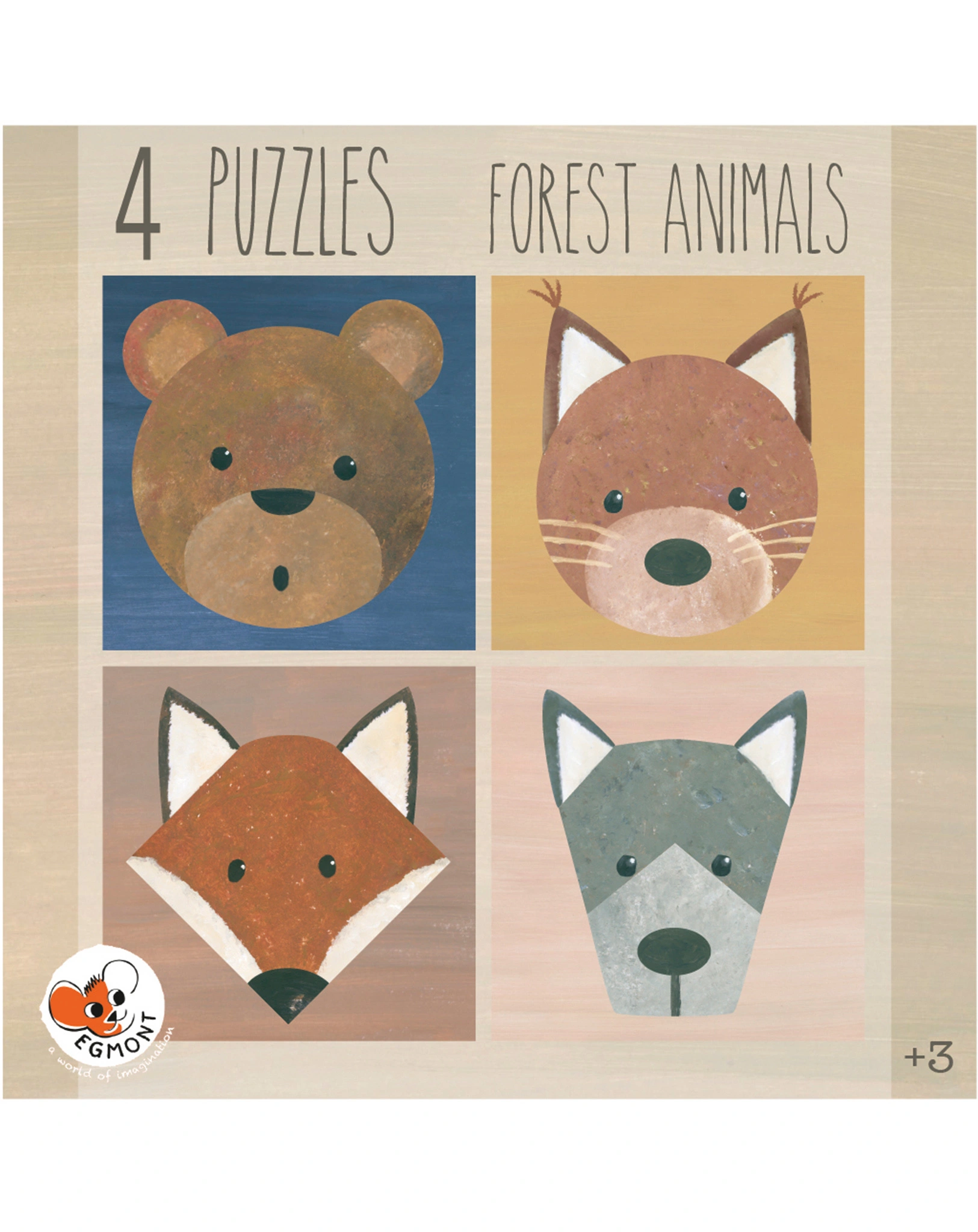 Puzzle FOREST ANIMALS 4 Stück