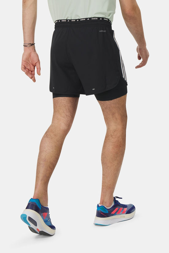 adidas adidas Own the Run 3-Stripes 2-in-1 Short