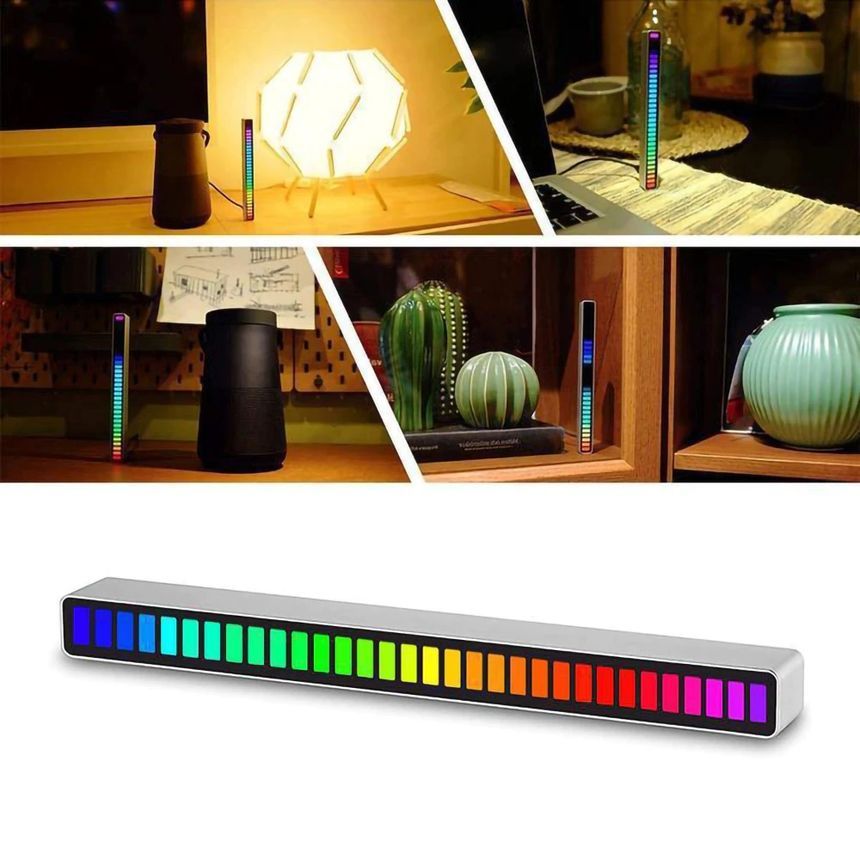 HOMTEC - USB-geluidsregellichtbalk