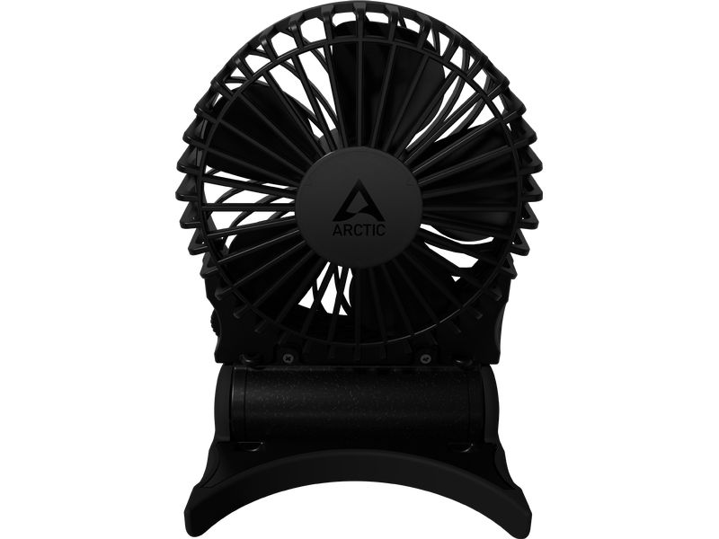Arctic Cooling USB-Ventilator Summair2Go Schwarz Wiederaufladbarer Taschenventilator mit Standfuss