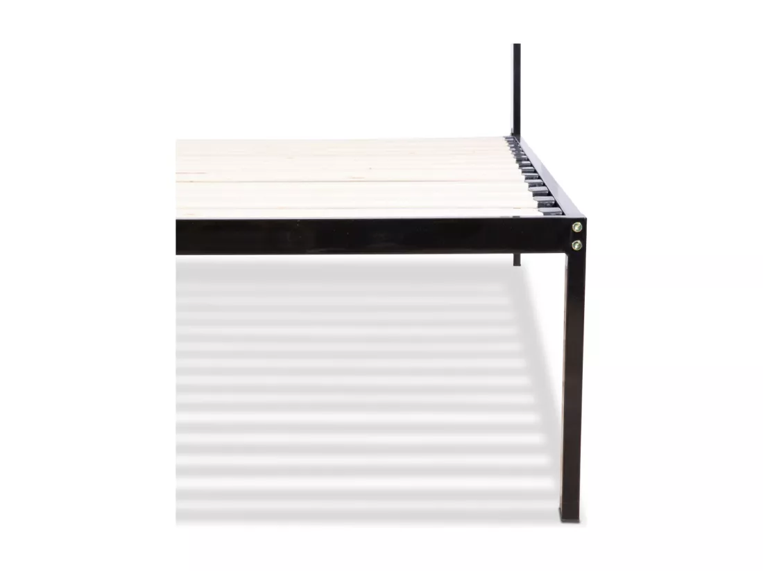 OLYMPE LITERIE | Sommier en métal avec tête de lit QUIETUDE 140x190 cm | Livré en kit