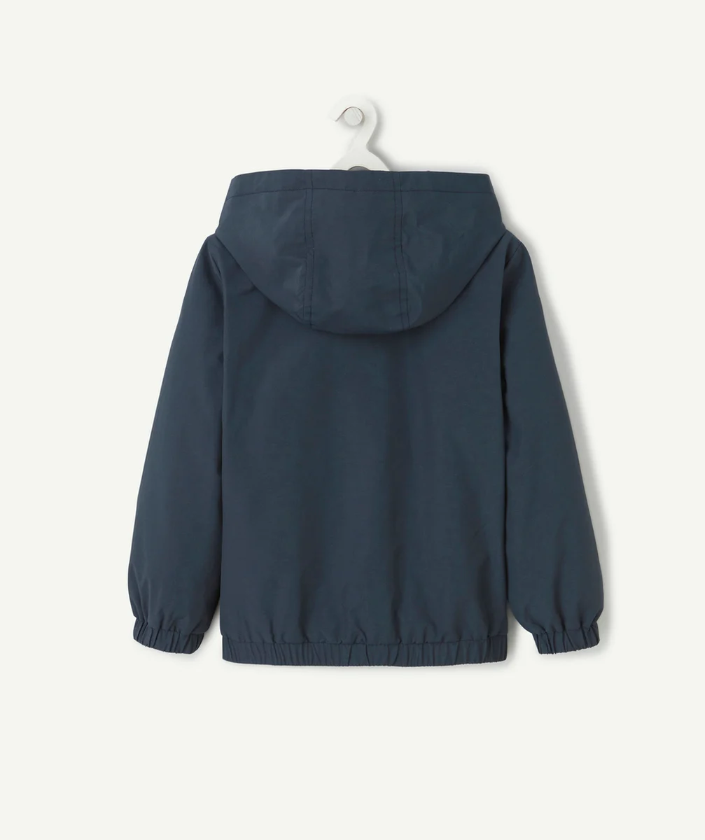 COUPE-VENT À CAPUCHE GARÇON BLEU MARINE