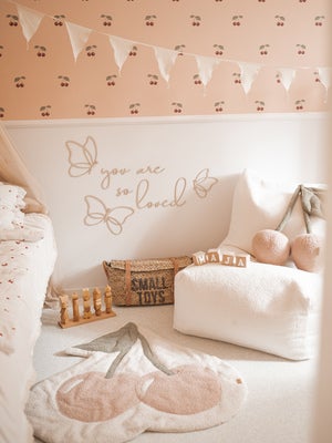 lis wycina You Are So Loved 3 Veggdekorasjon Sommerfugler
