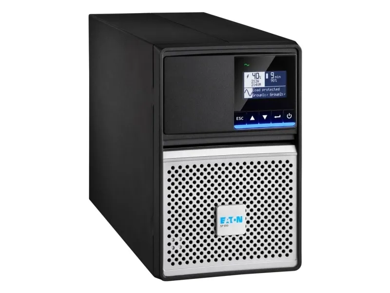 Eaton 5P 650i - Gen 2 - UPS - AC 200-240 V - 650 VA - ventilreguleret blysyre (VRLA) - 9 At - RS-232, USB - output-stikforbindelser: 4