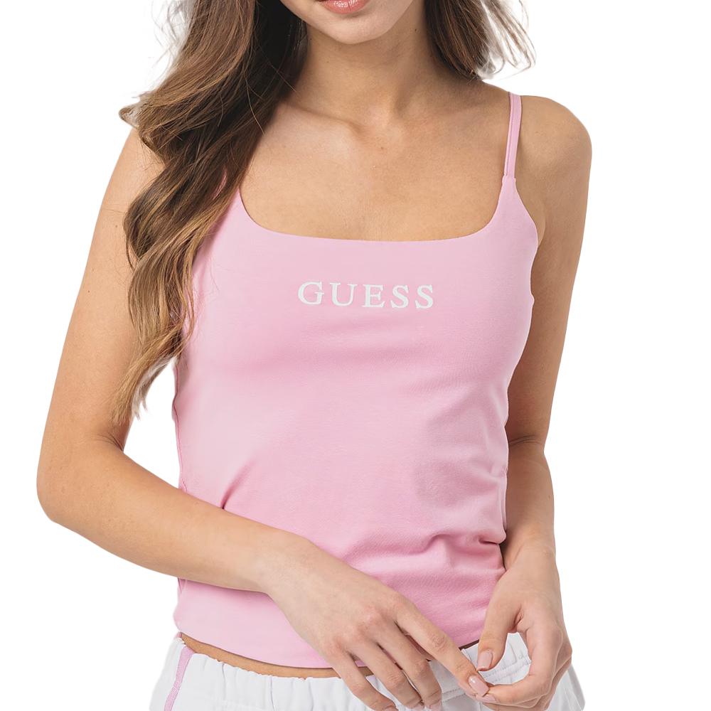 Guess Débardeur Rose Femme Morgan Rory