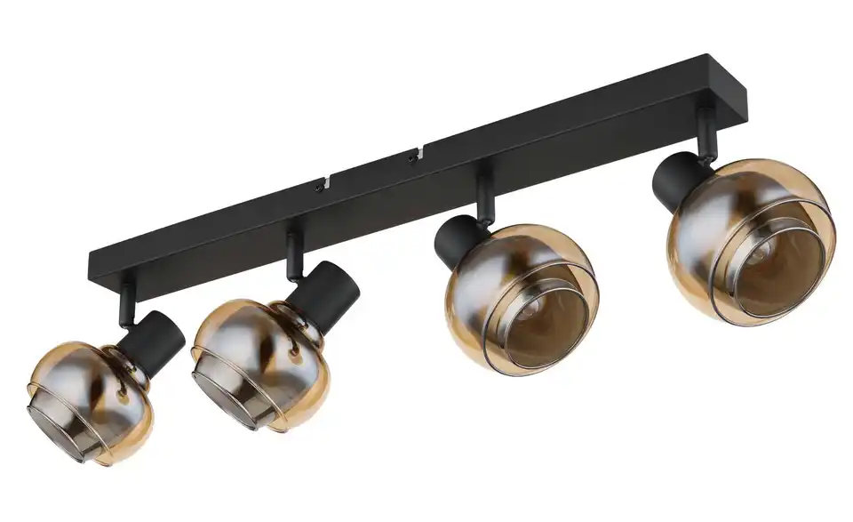 Strahler 4-flammig 56 cm Schwarz