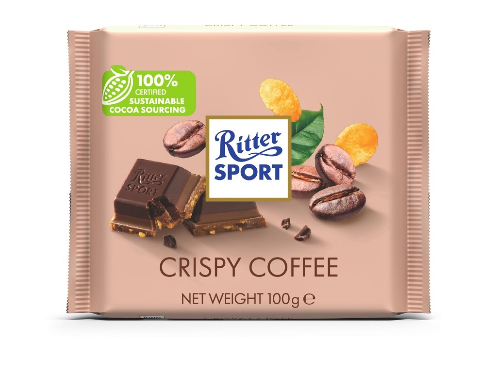 CHOCOLATE LEITE RITTER SPORT CEREAIS E CAFÉ 100 G