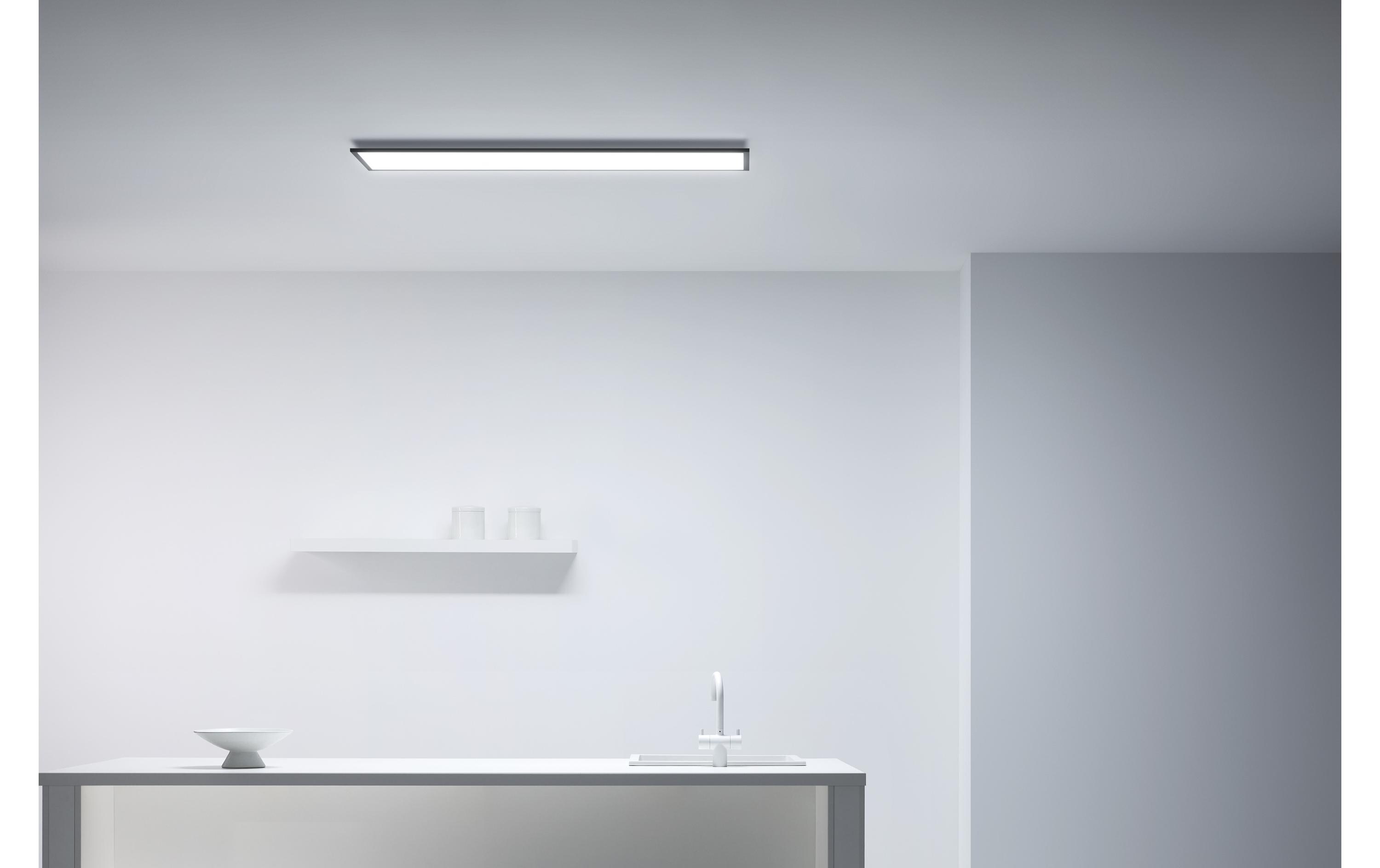 Panel Tunable White Deckenleuchte Rechteckig Schwarz 3400 lm<br>LED Panelleuchte, steuerbar über Matter, WLAN