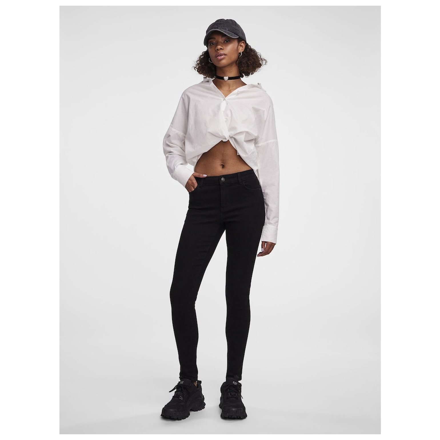 Pieces PCDANA MW SKINNY JEANS BL102 N