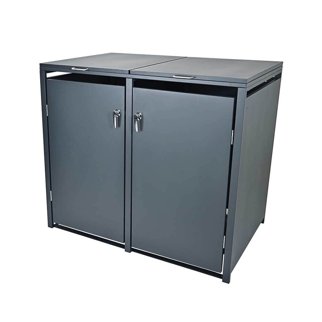 Holmberg Mülltonnenbox für 2x 60L/120L/240L Boxen anthrazit
