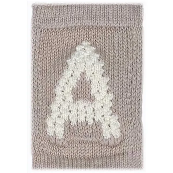Strikket Bogstav Nature - Smallstuff → Luksusbaby.dk