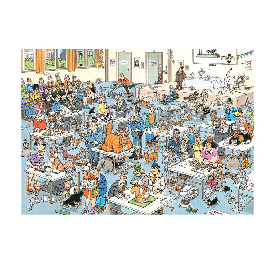 Jumbo Jan van Haasteren puzzel De kattenshow - 2000 stukjes