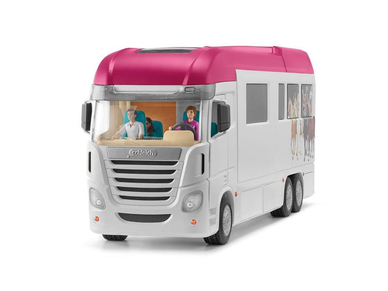 Schleich Spielfigurenset Horse Club Pferdetransporter Umfangreiches Pferde-Spielset