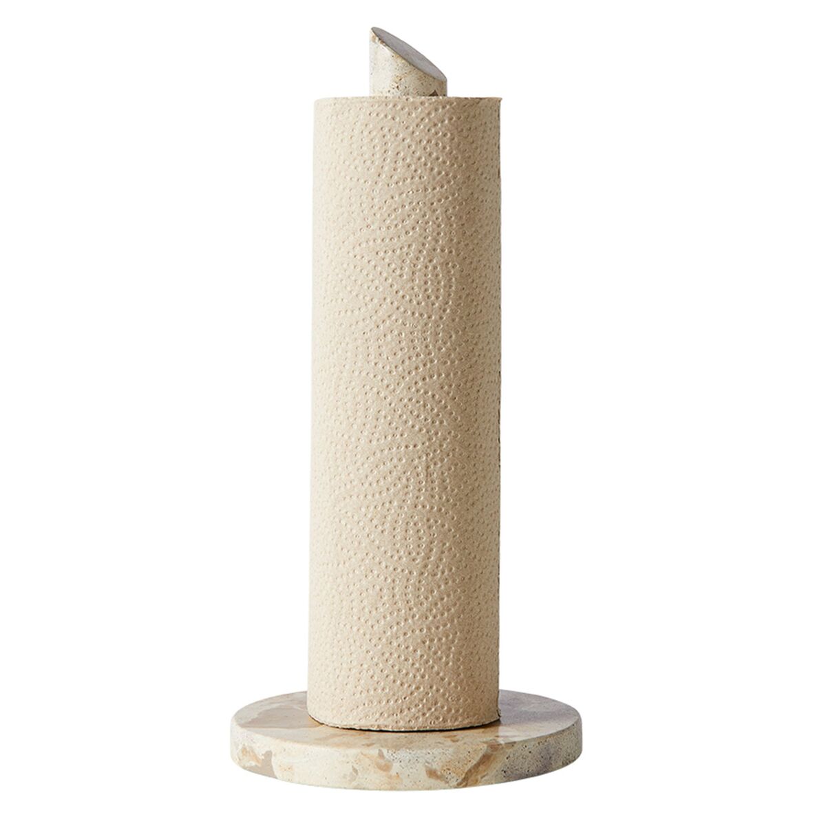 Vita kjøkkenrullholder, seashell
