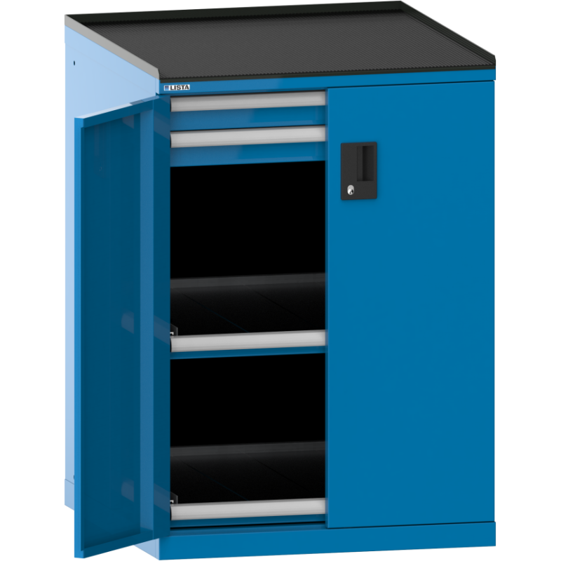 Armoire à portes battantes Lista 36x36E H 102 cm - 2 rayons extensibles - charge 75 Kg