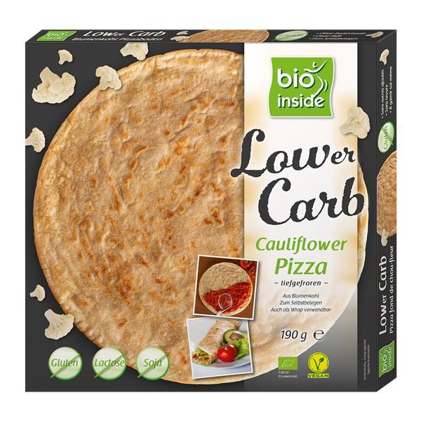 Base De Pizza Com Couve Flor Bio Sem Glúten, Congelada