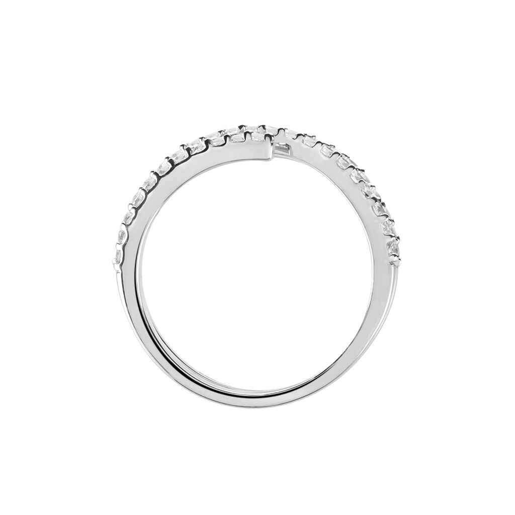 Bague Argent Blanc Bennett Oxydes De Zirconium