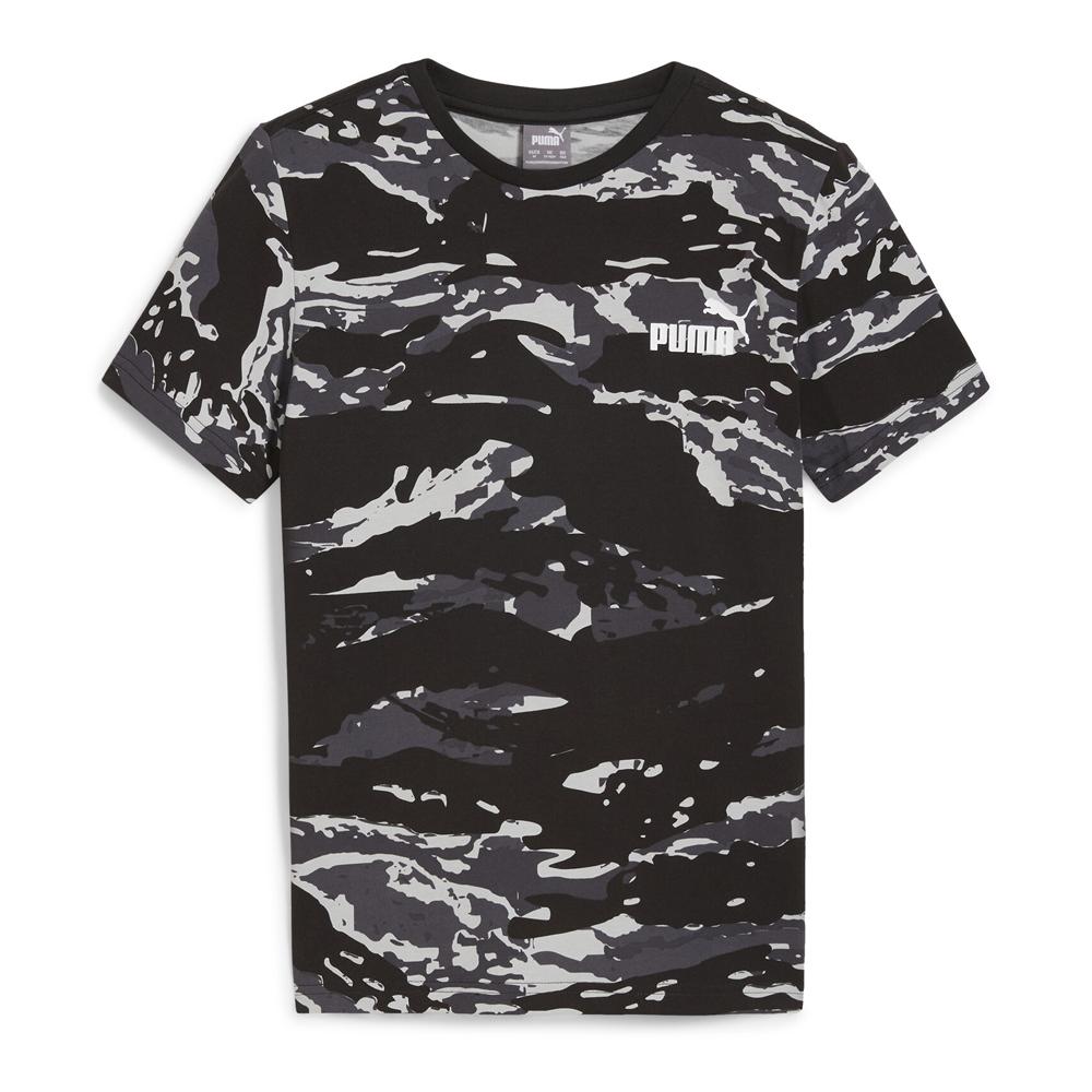 Puma T-shirt Noir/Gris Garçon Puma Camo Aop