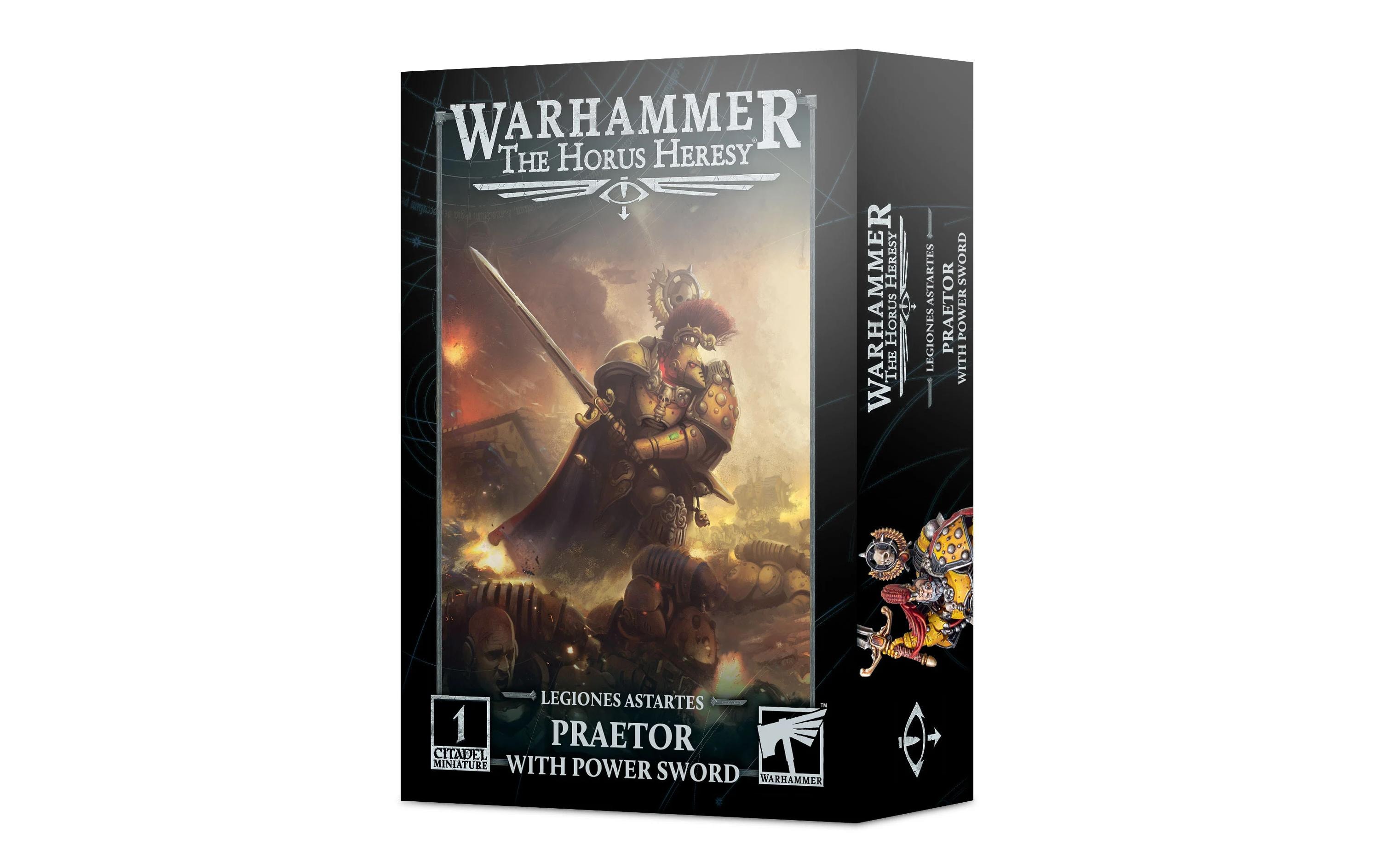 Figur Warhammer 40.000 Praetor mit EnergieschwertWarhammer 40K Miniatur Legiones Astartes Praetor mit Power Sword