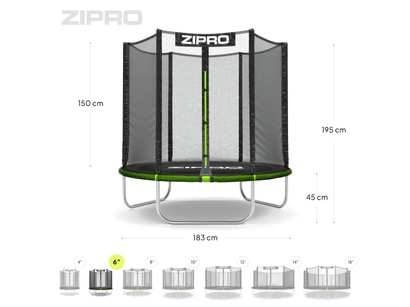 Jump Pro OUT med udvendigt net 4FT 127cm