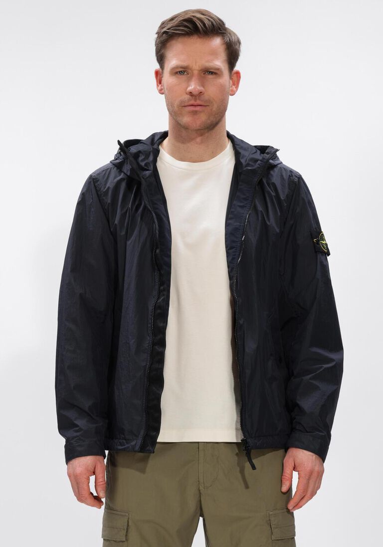 donkerblauwe stone island gewatteerde jas jacket s0a23