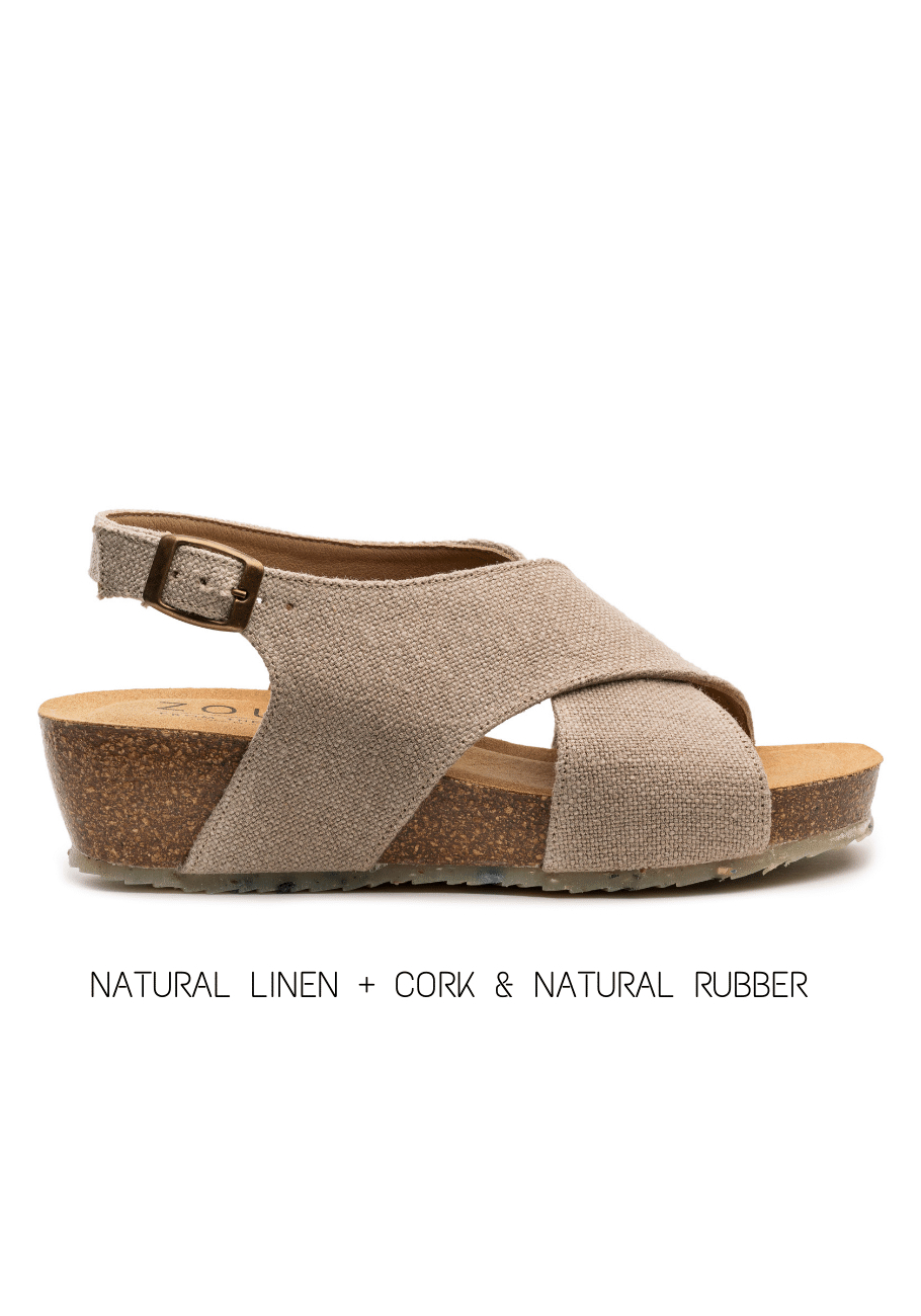Zouri from the Ocean Sandalen Mermaid Linen - vegan