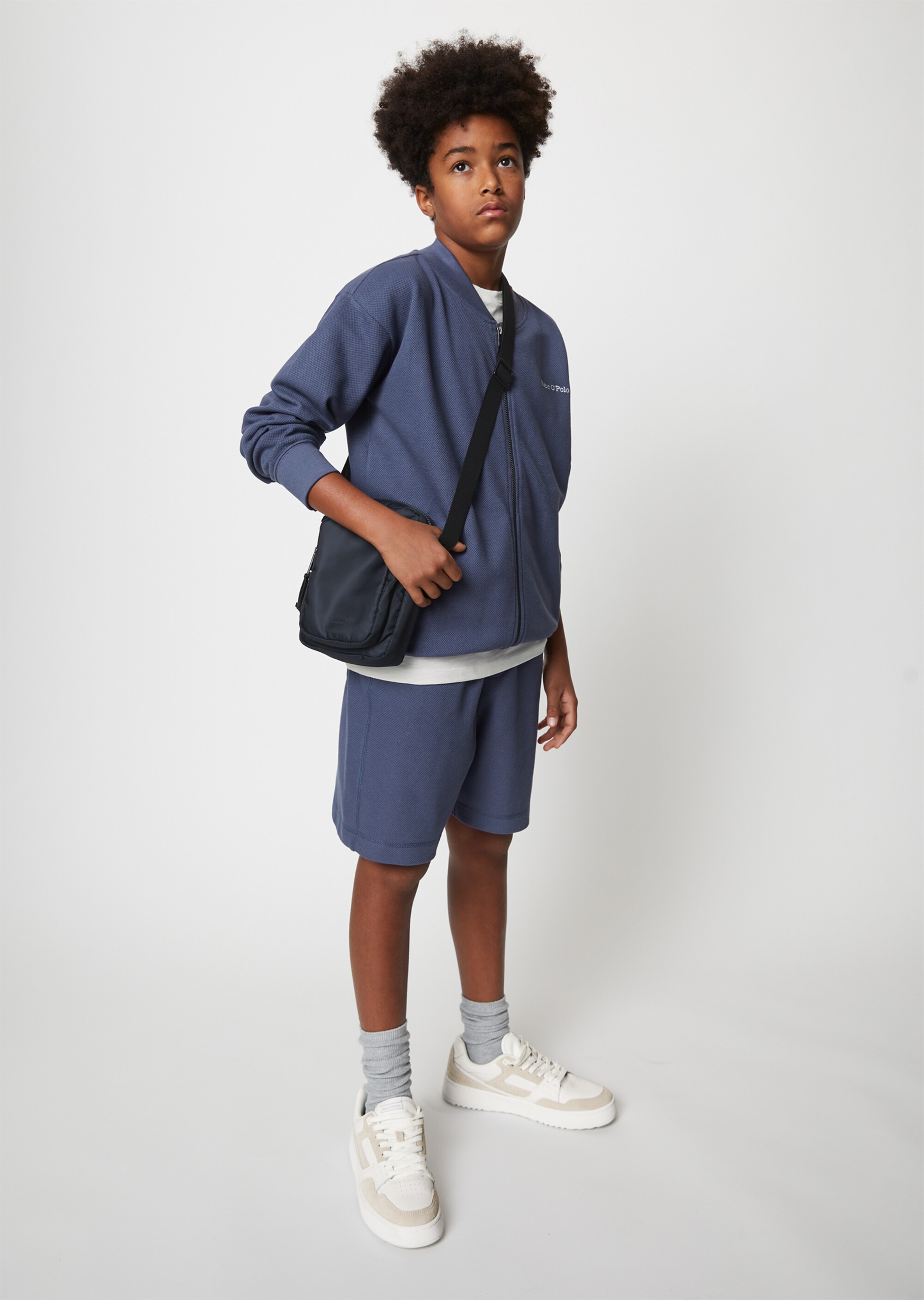 TEENS-BOYS Sweatjacke mit feiner Struktur
