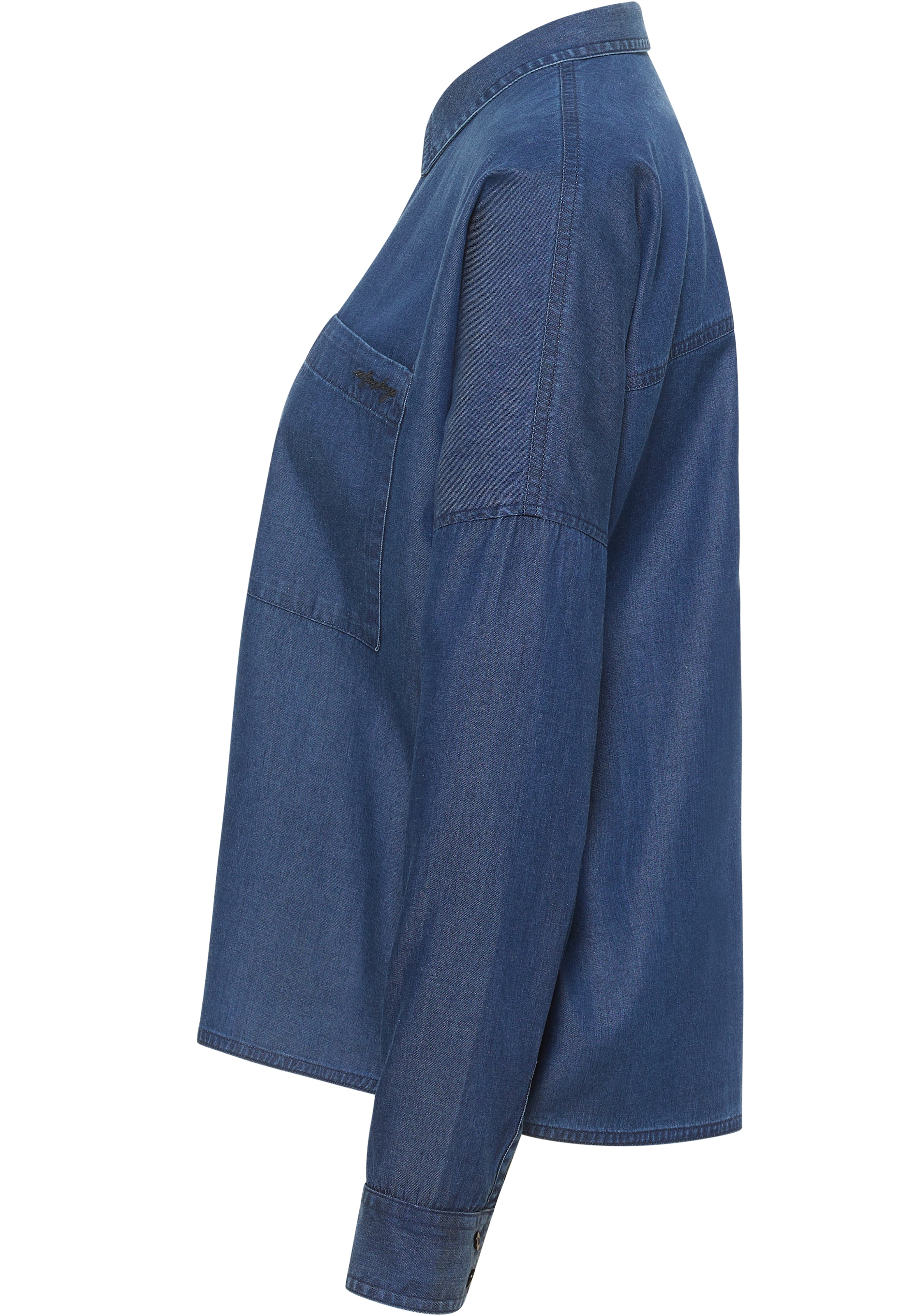 MUSTANG Jeansbluse »Style Ruby«, mit Logoschriftzug