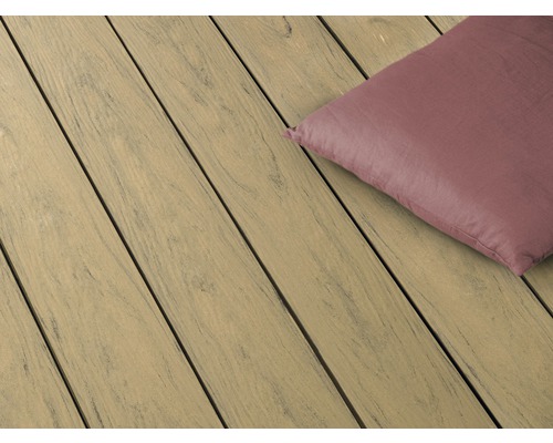 Konsta WPC terrasplank Masivo massief profiel mat 20x145 mm (per meter vanaf 1,00 m tot max. 6,00 m) zand