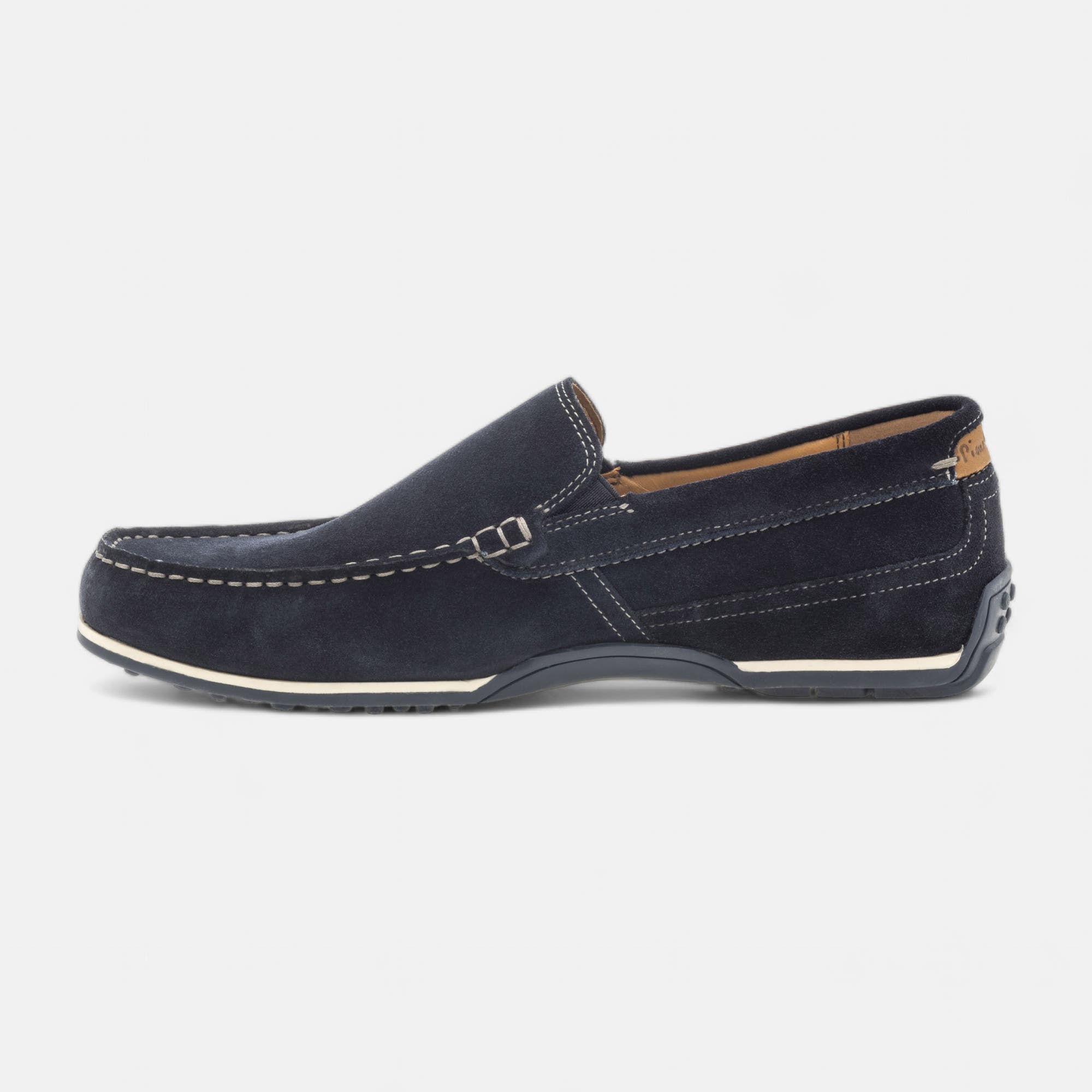 Mocassins Homme en cuir bleu marine