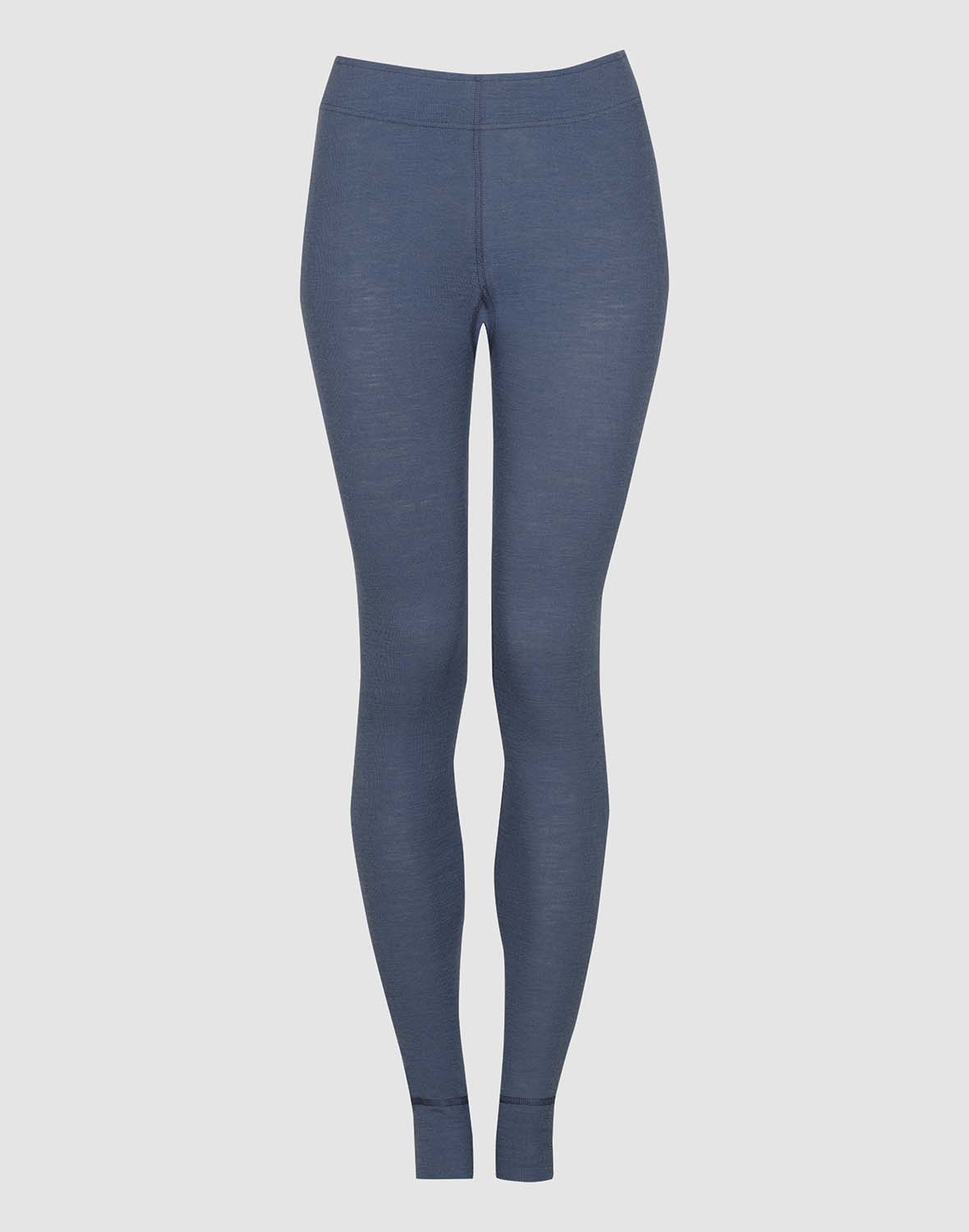 Legging met brede elastische band van merinowol voor dames