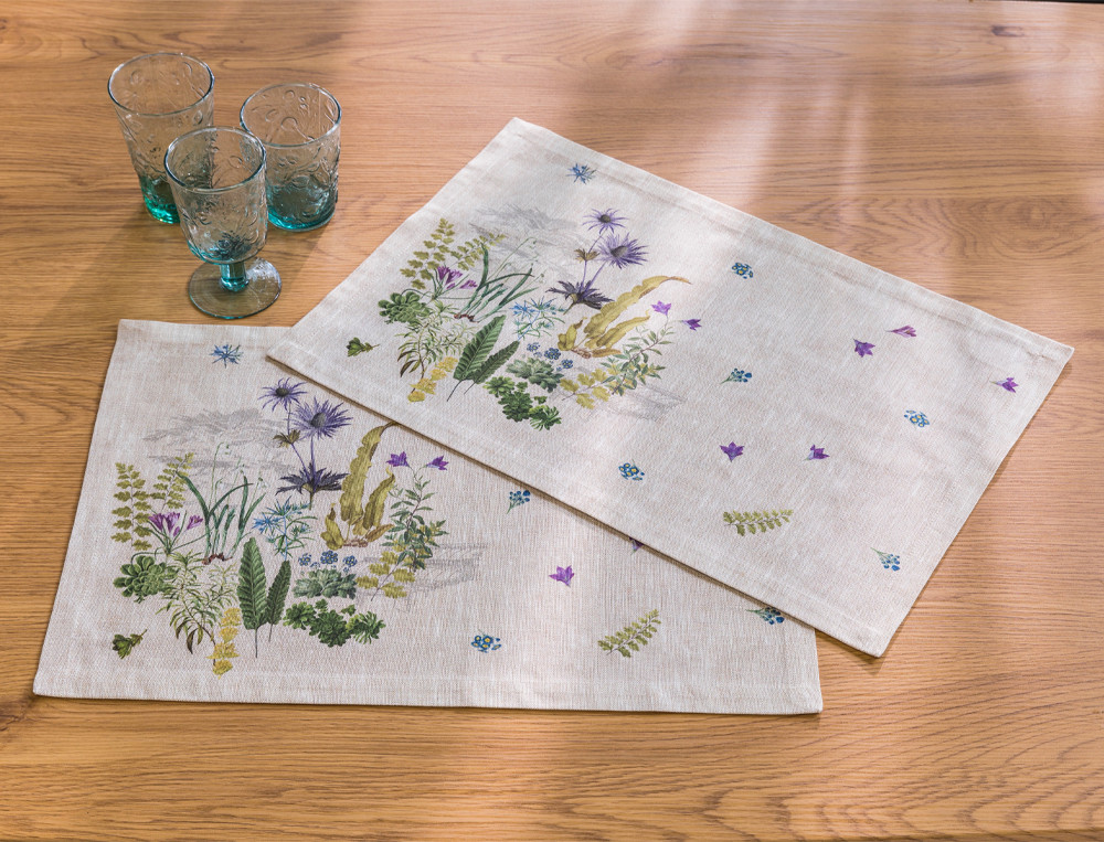 Lot de 2 sets de table-Jardin des Plantes