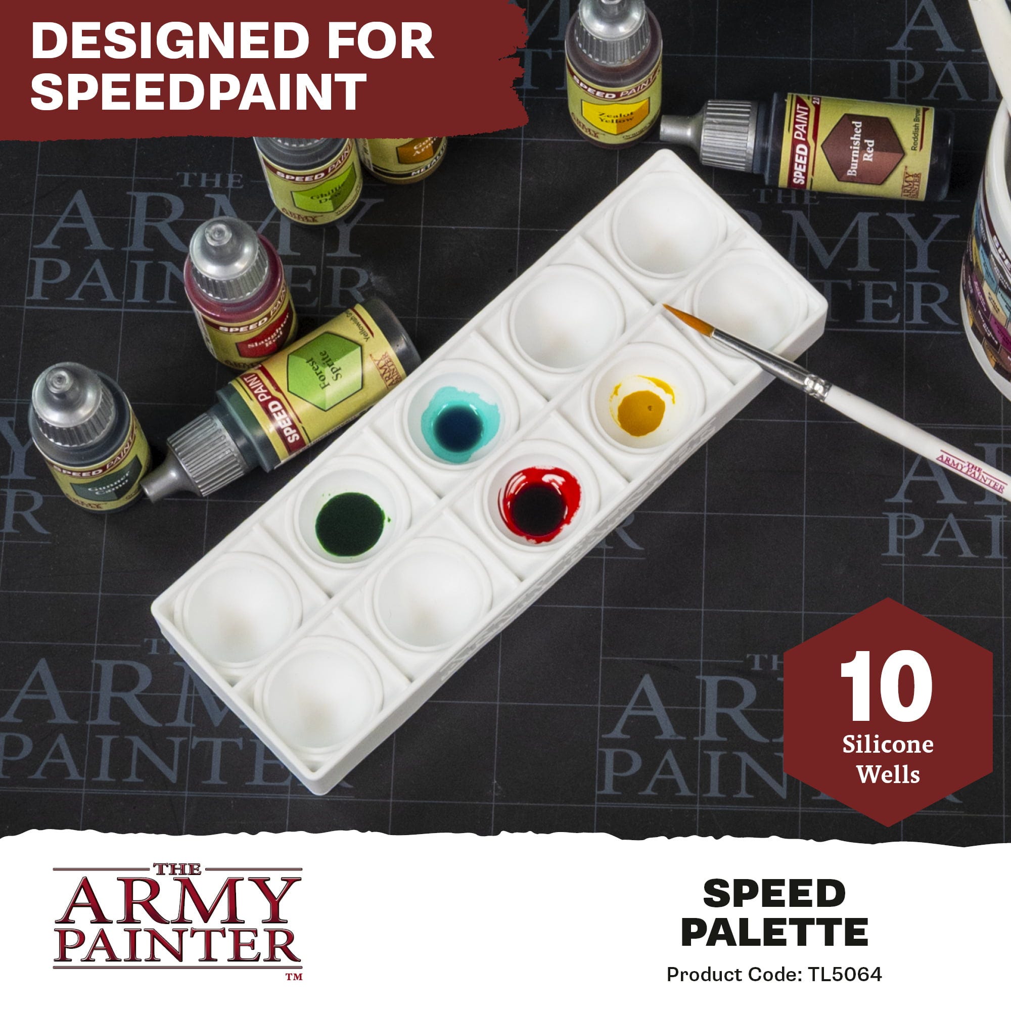 The Army Painter  Speed Palette    Flexible Silikon Farbpalette für deine Speedpaint Sessions