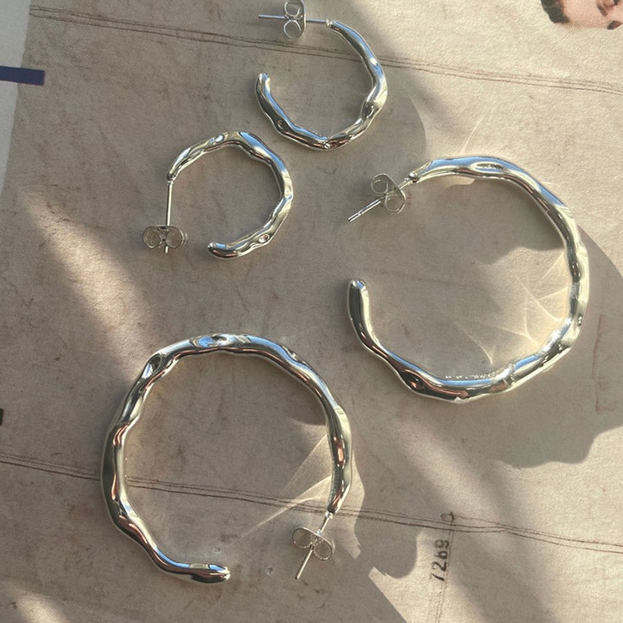Sistie2ND Gabi X Sistie2ND Hoops Large Steel 38mm