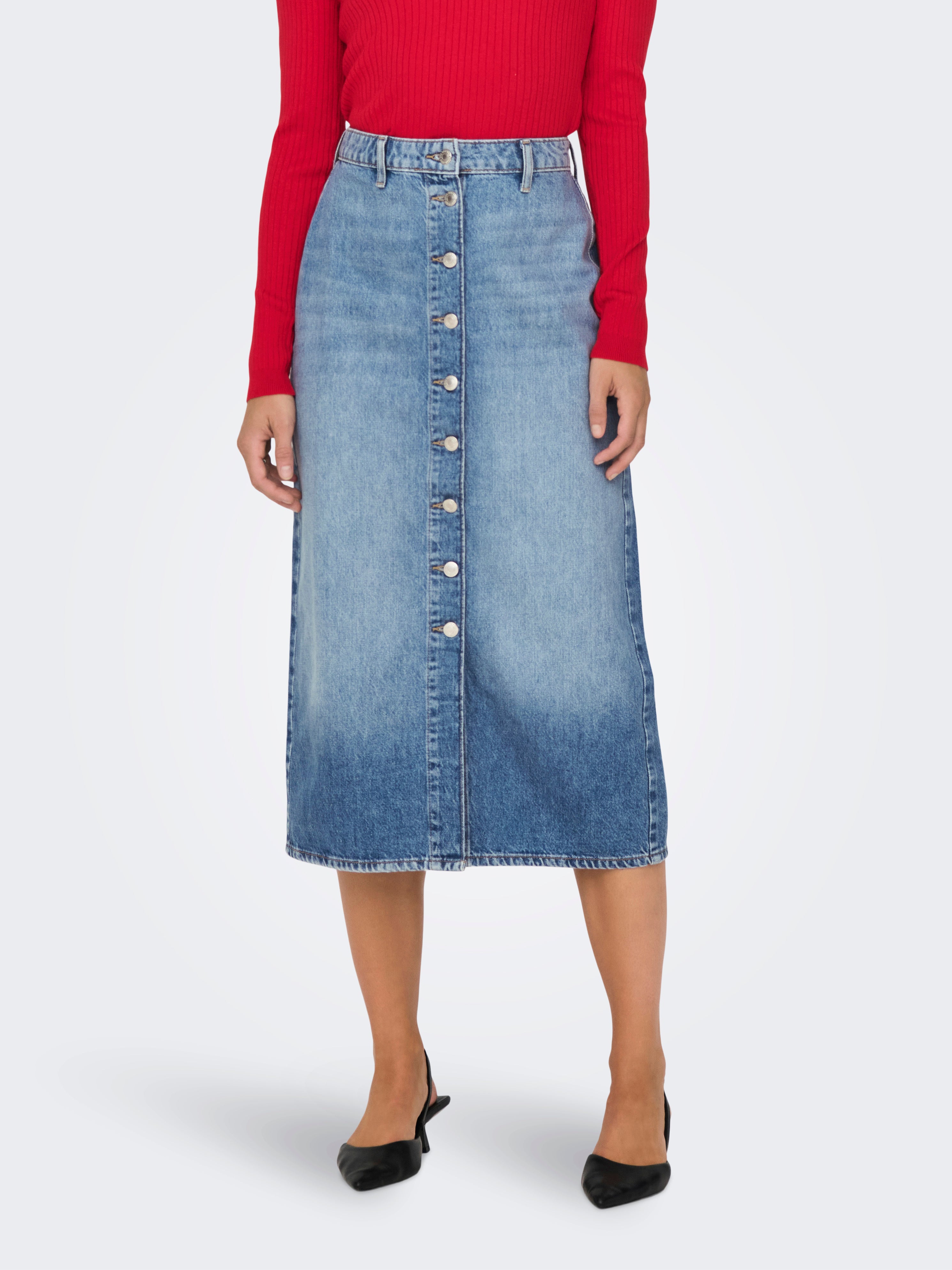 ONLCECE Jeansrock Medium Blue Denim