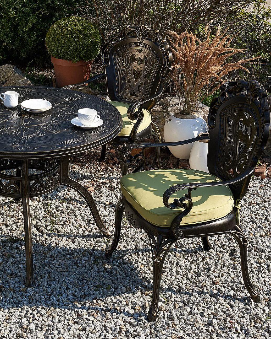 Set van 2 stoelen met zitkussen SAPRI Metaal Donkerbruin