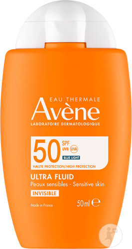 Avène Solaire IP50 Ultra Fluid Invisible Haute Protection Peau Sensible 50ml