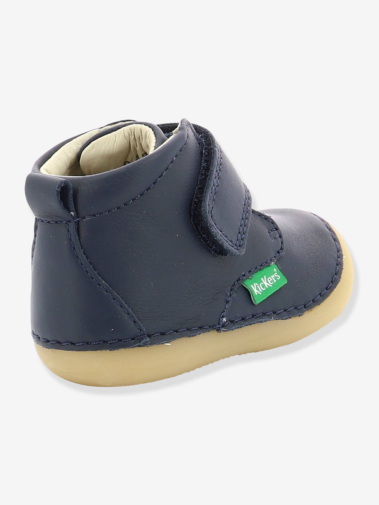 Sabio KICKERS® Botinhas de Couro para Bebê Primeiros Passos Tinta