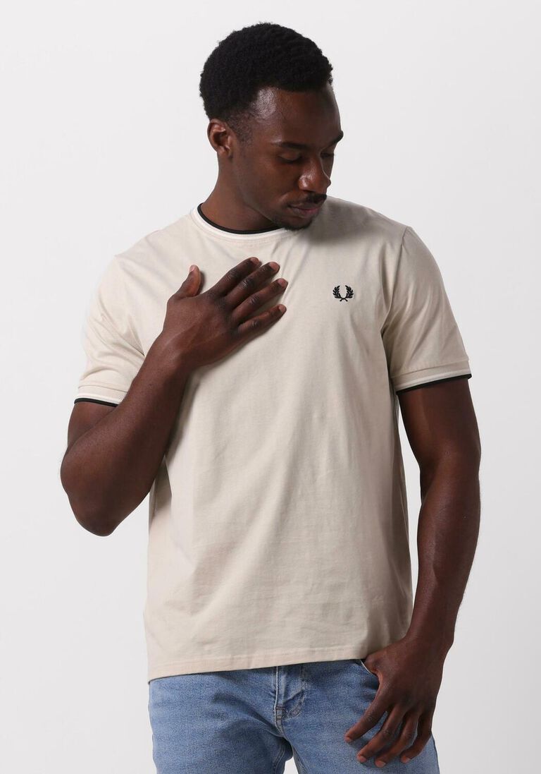 FRED PERRY zand fred perry t-shirt twin tipped t-shirt