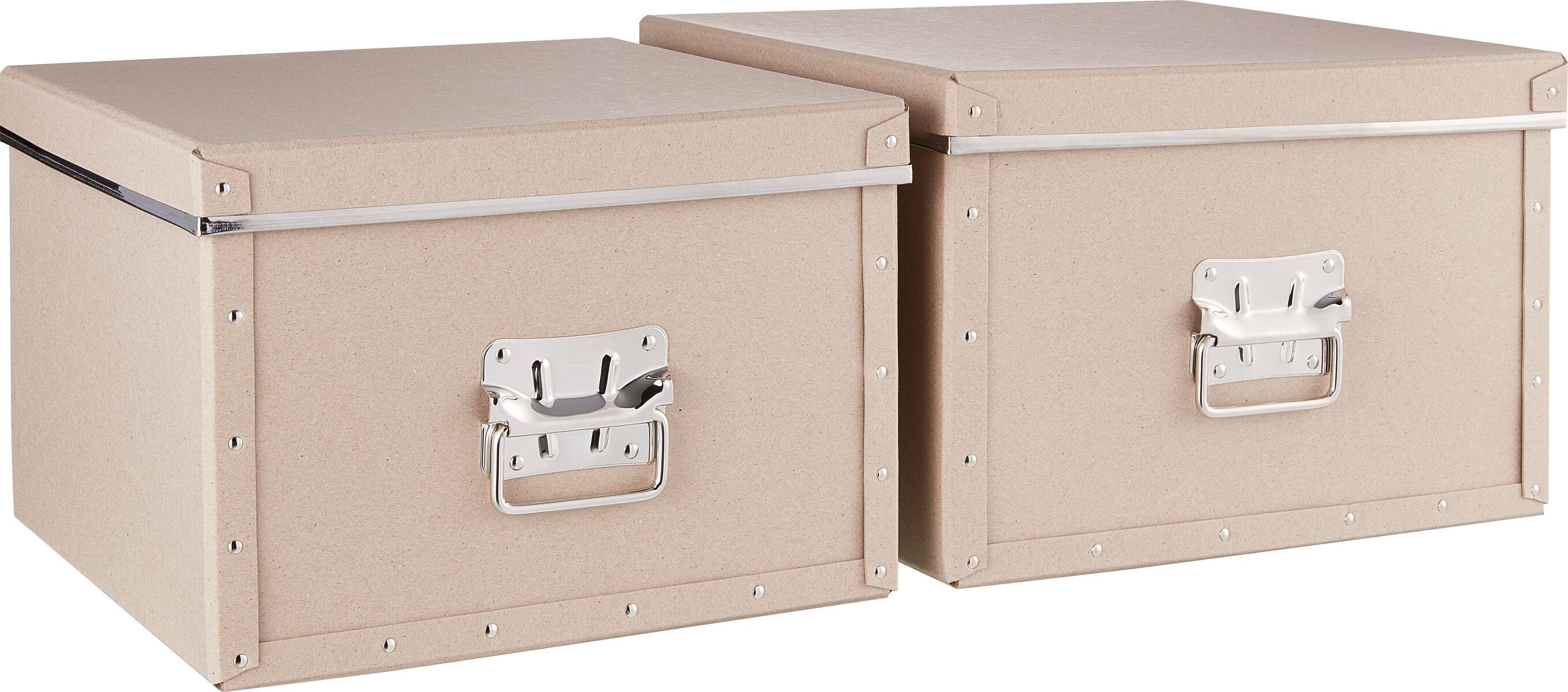 BIGSO Aufbewahrungsbox - Natur / B: 37.0 cm x T: 37.0 cm x H: 24.5 cm